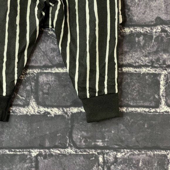 Nightmare Before Christmas 12 Month Jack pajama set Black White Stripe - Picture 11 of 13